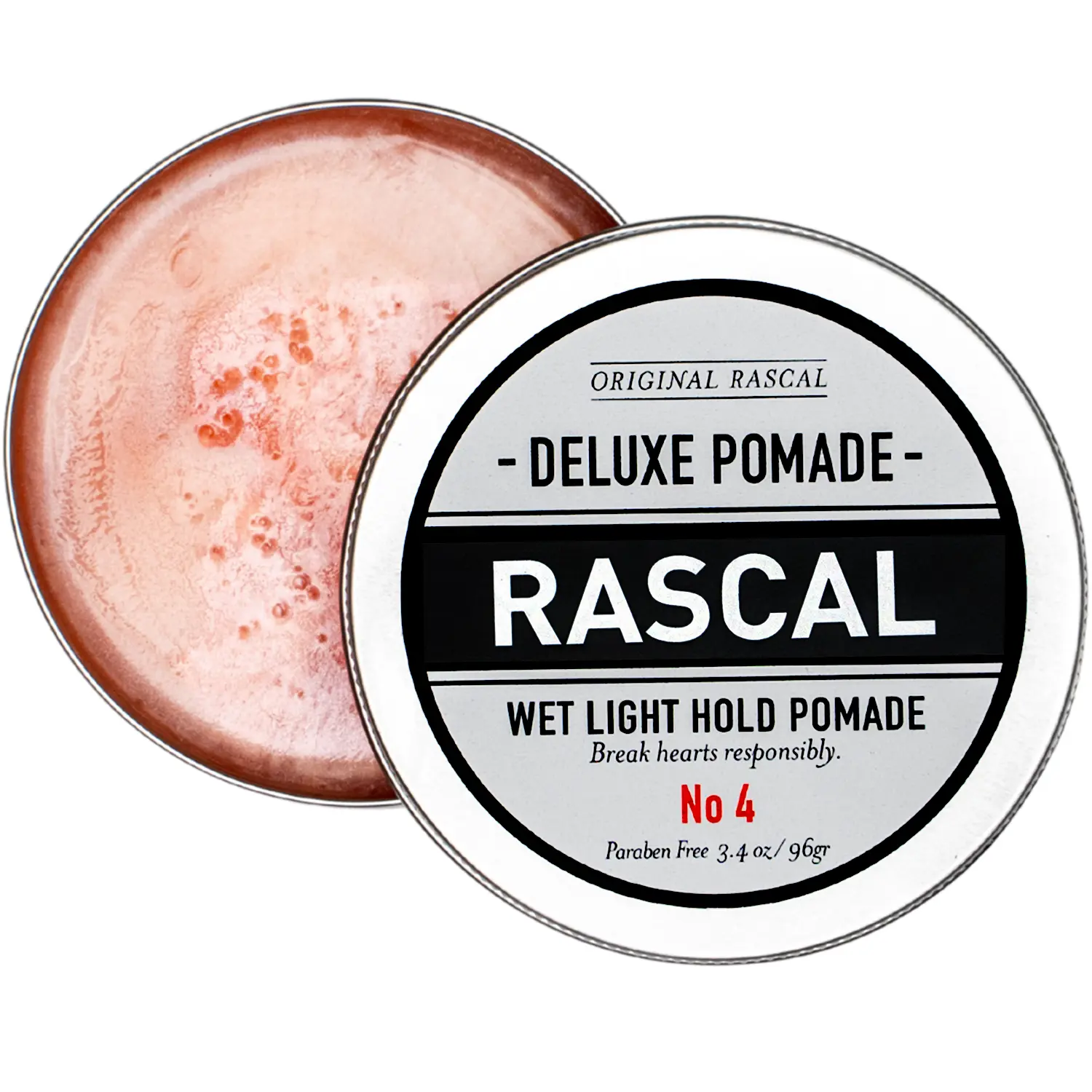 #4 Wet Look Hair Styling Puck, Light Hold Pomade Luxury Haircare Formula