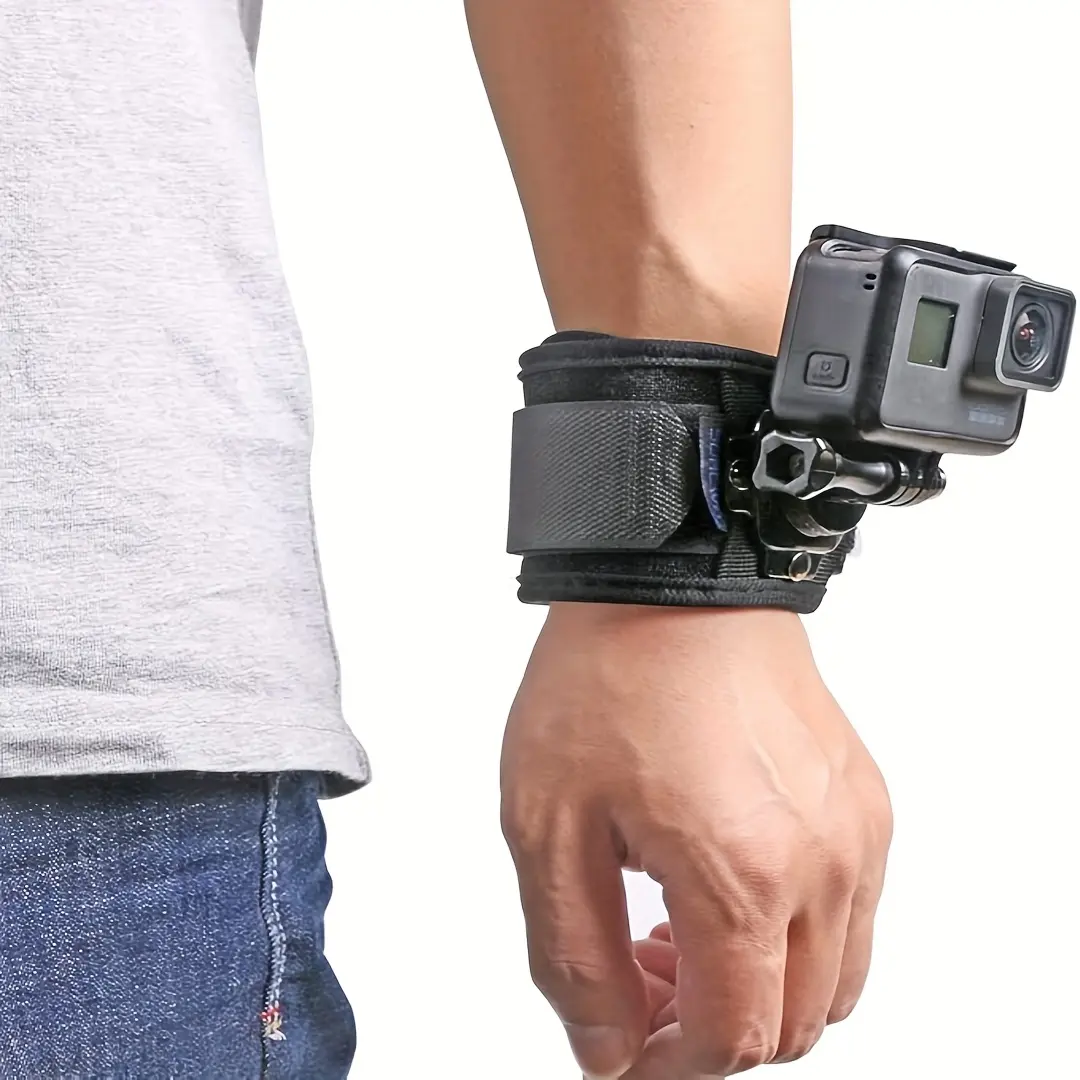 Dji Gopro Accessories Arm Band, 360 Degree Rotation, Wide Thick Wristband, Secure Fit, Ideal for Dji Gopro Action Cameras