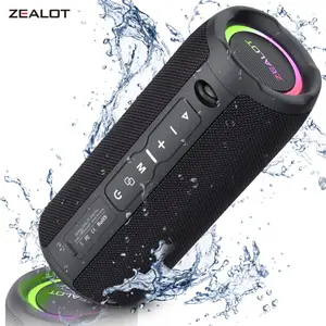 ZEALOT Zealot S49 Pro Wireless Speaker, 20W Waterproof IPX-5 Speaker with 3000mAh Battery, Multifunctional Portable Speaker, Bluetooth-compatible Speaker for Home, Car, Outdoor, Camping, Audio