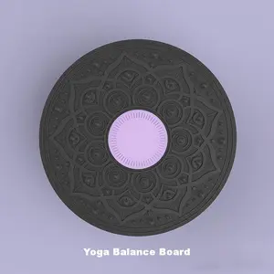 Mandala Pattern Fitness Balance Board – Wobble Board for Rehabilitation, Yoga & Workout