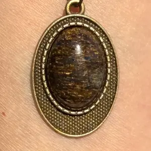 Unisex Bronzite Necklace natural gemstone #handcrafted