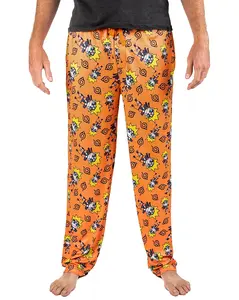 Naruto Shippuden Men's Anime Chibi Character All Over Print Sleep Pajama Pants