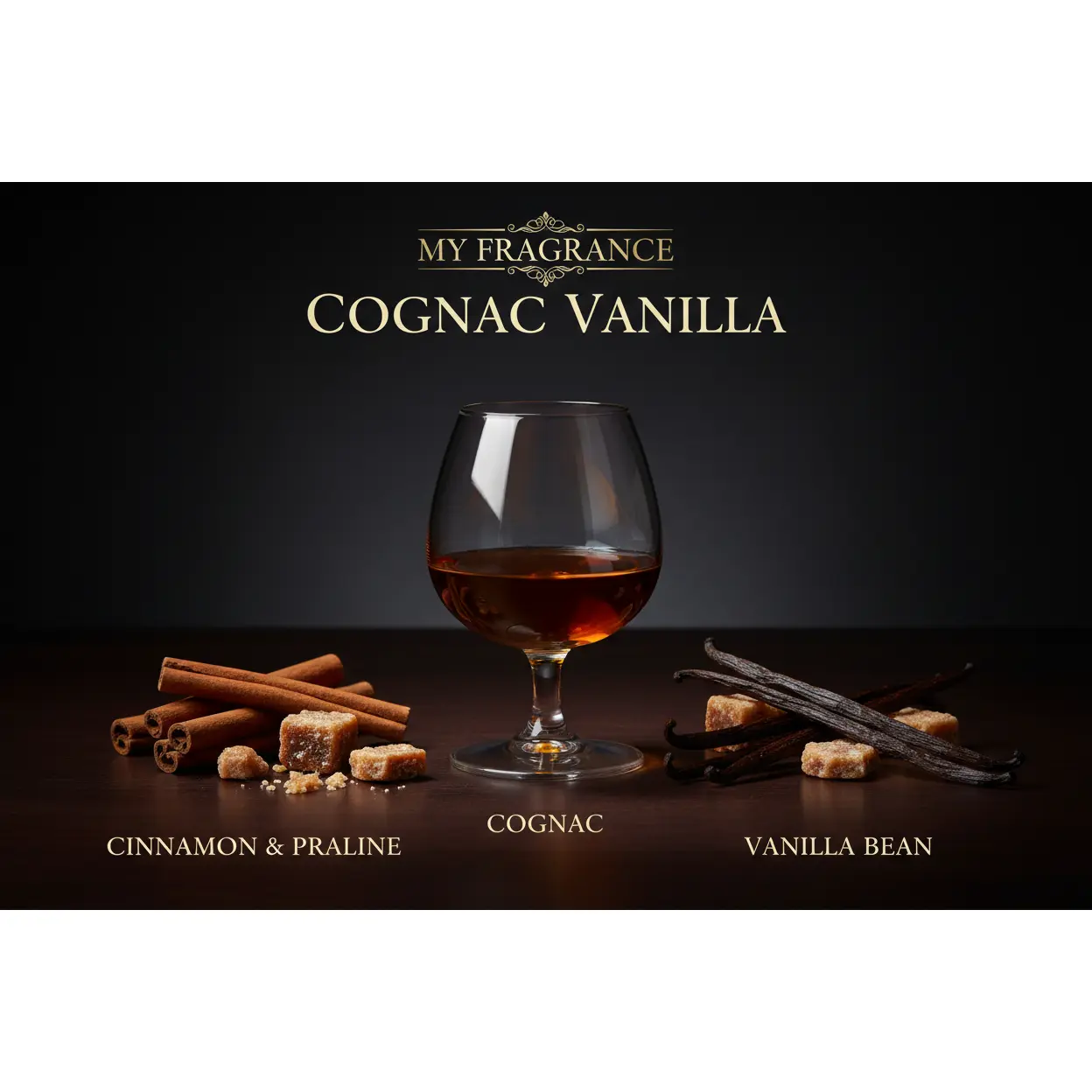 MY Angel's Share Scent - Warm Gourmand Boozy Unisex Fragrance with Cognac Cinnamon Oak Tonka Bean Praline Sandalwood Vanilla Benzoin Labdanum