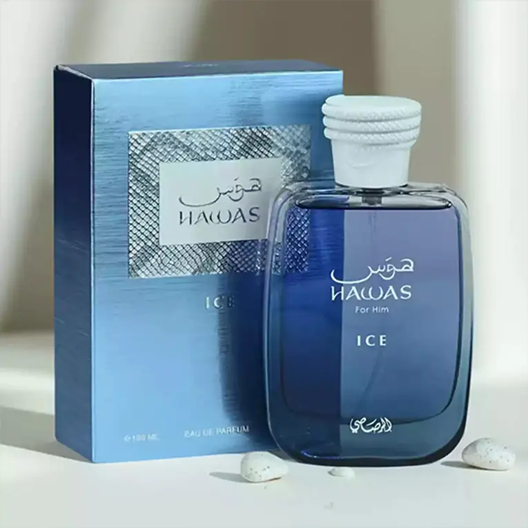 RASASI Hawas Ice Eau De Parfum (EDP) for Men, Fresh Masculine Long-Lasting Fragrance, 100ml Men's Cologne
