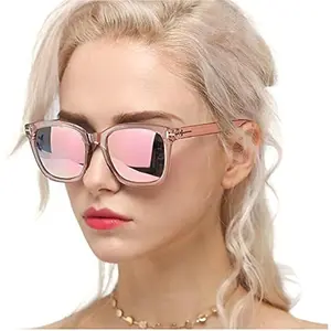 【Mirrored Shades】 Simple Fashion Sunglasses for Women Polarized Driving Anti Glare UV400 Protection Stylish Design Trendy Sleek Mirror Lenses
