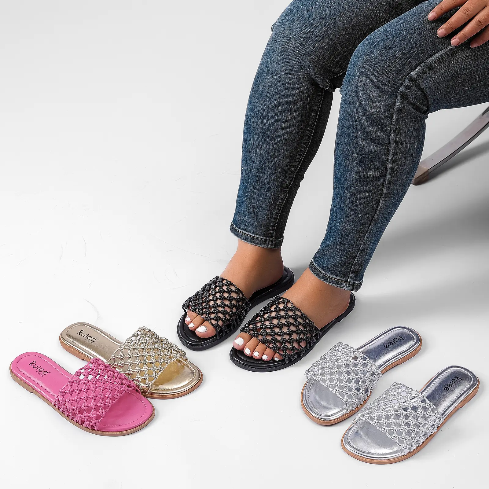 Slide Sandals Cute Cheap Sandals For Wide Feet Comfortable Sandals Pretty Sandals For Wide Feet Women's Sandal Slide  Collection Stylish And Comfortable Slides