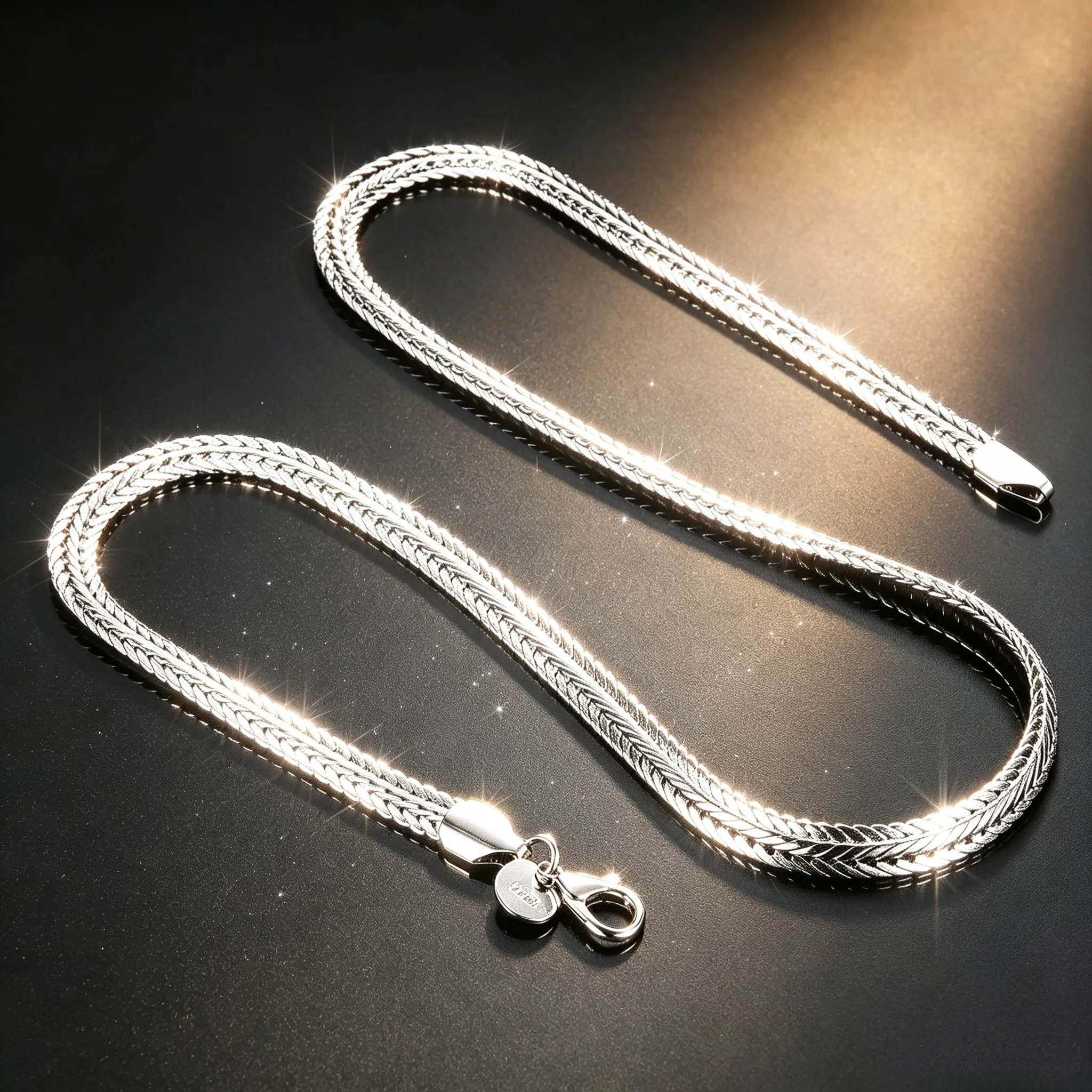 Unisex 925 Silver-Plated 6MM 3D Double Braided Foxtail Chain Necklace - S925 Stamped, Lobster Clasp, Thick Woven Choker Necklace, Metallic Link Hip Hop Jewelry, Ideal for Daily Wear & Any Occasion, Gift for Men, Chocker Necklace