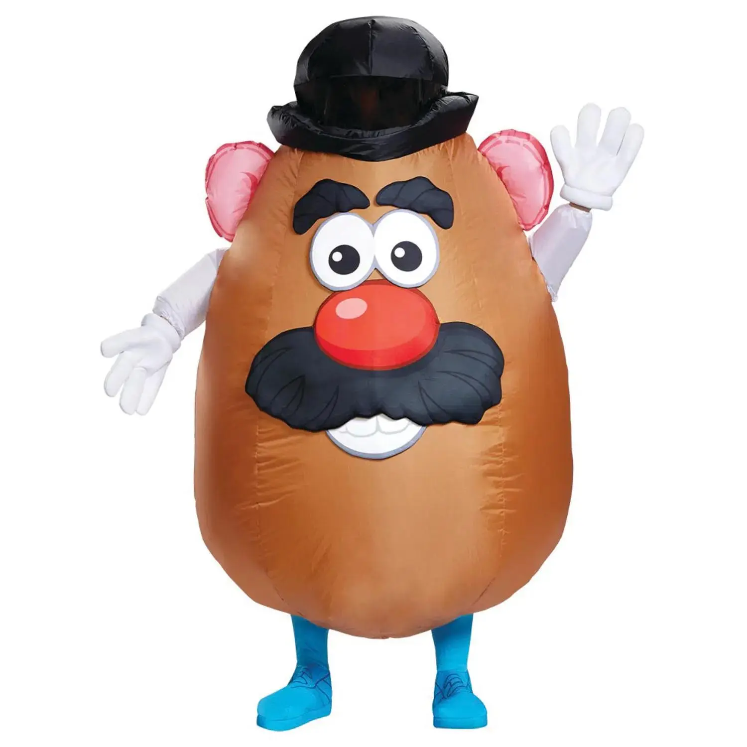 Men's Inflatable Toy Story 4 Mr. Potato Head Jumpsuit, Funny Spud Character Outfit, Cartoon Fan Attire for Trick or Treat, Costume Ideas