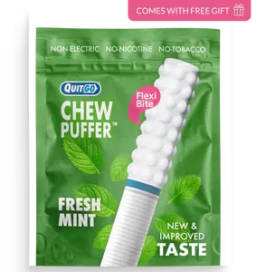 QuitGo Air Straw Chew Habit Chew Stick – Plastic Reusable Natural Aid Straw to Curb Cravings & Breathe Freely