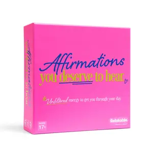 Affirmations You Deserve to Hear by Relatable – 100 Bold Daily Affirmation Cards for Women, Gifts for Friends,  Inspirational Self Care & Galentine’s Gift