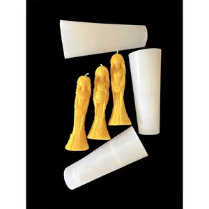 5.5” Silicone triple moon goddess mold - fertility goddess mold - figure mold - wicca pagan ritual candle mold