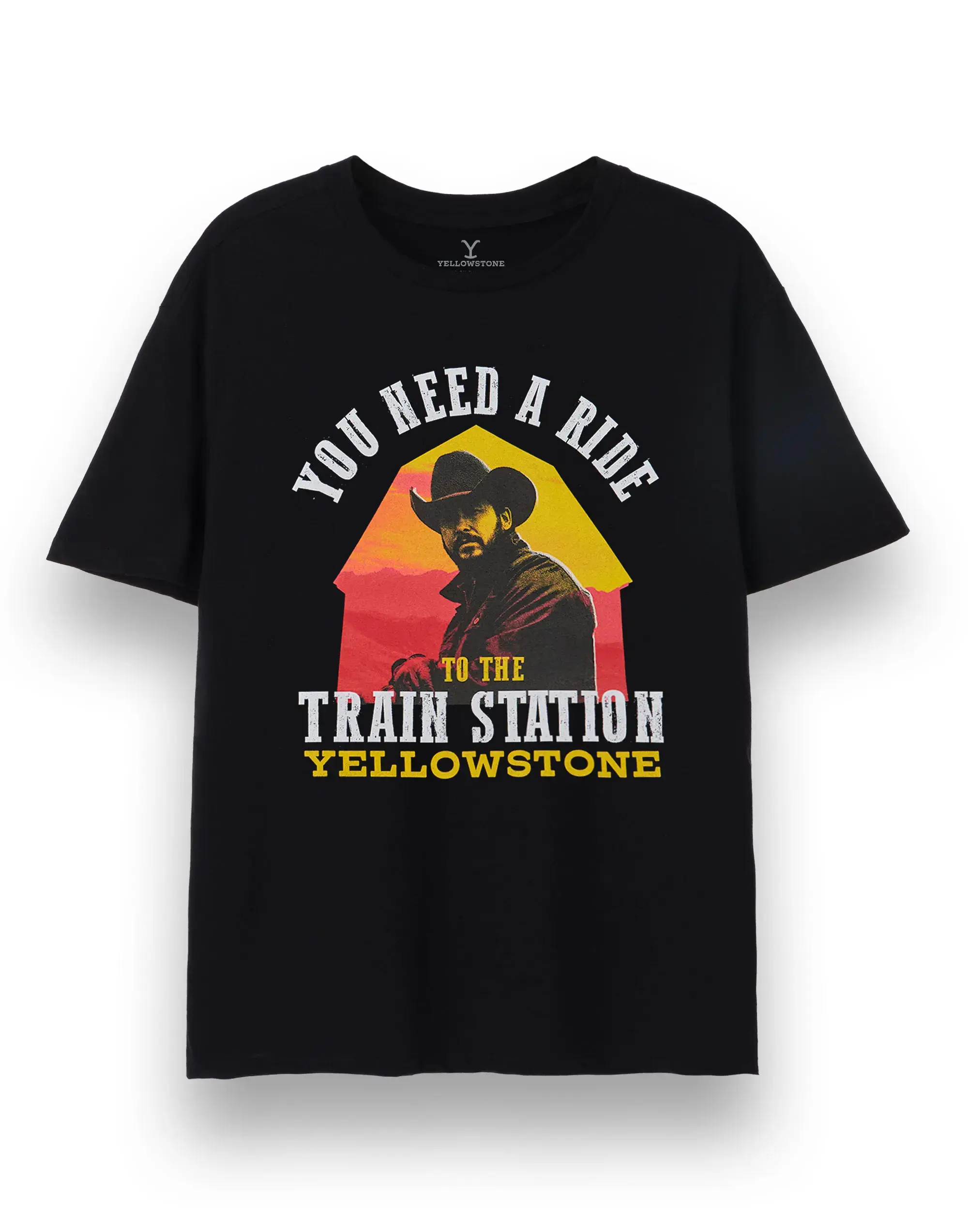 Yellowstone Train Station T-Shirt, Cowboy Western Graphic Tee, You Need A Ride Shirt, TV Series Inspired, Unisex Short Sleeve T-Shirt