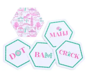 Lets Mahj Paper Coasters Set Of 24
