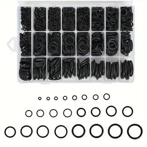 1200 Piece Nbr O-Ring Set, Multi-Size Rubber Seals for Car, Pipes, Mechanical Repair, Durable Industrial Gaskets