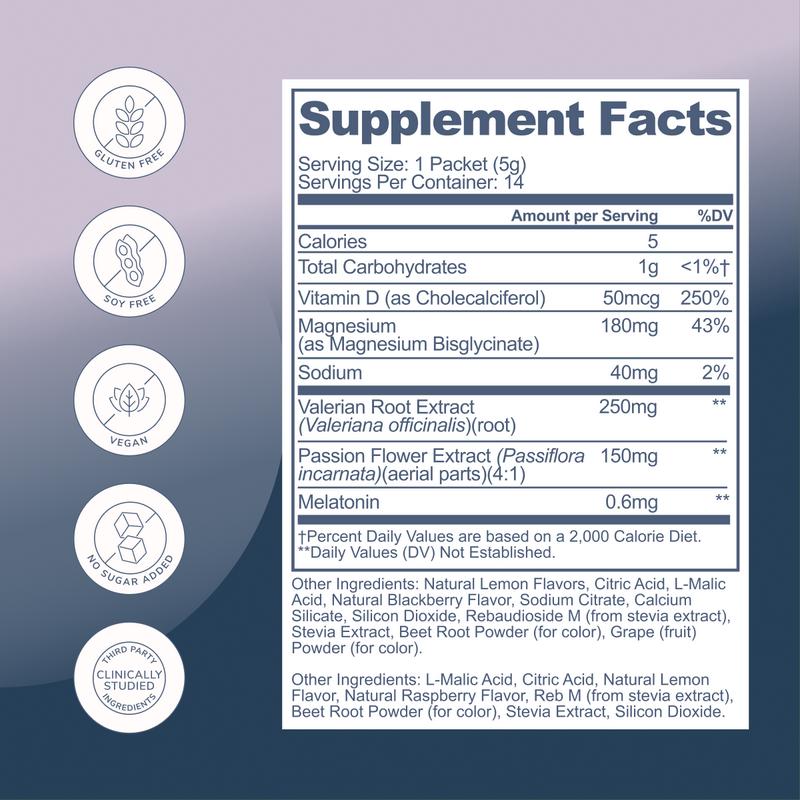 Rookie Sleep | Promotes Relaxation with Magnesium Bisglycinate | 1mg Microdose Melatonin, Passion Flower & Valerian Root | Sugar-Free No Fillers