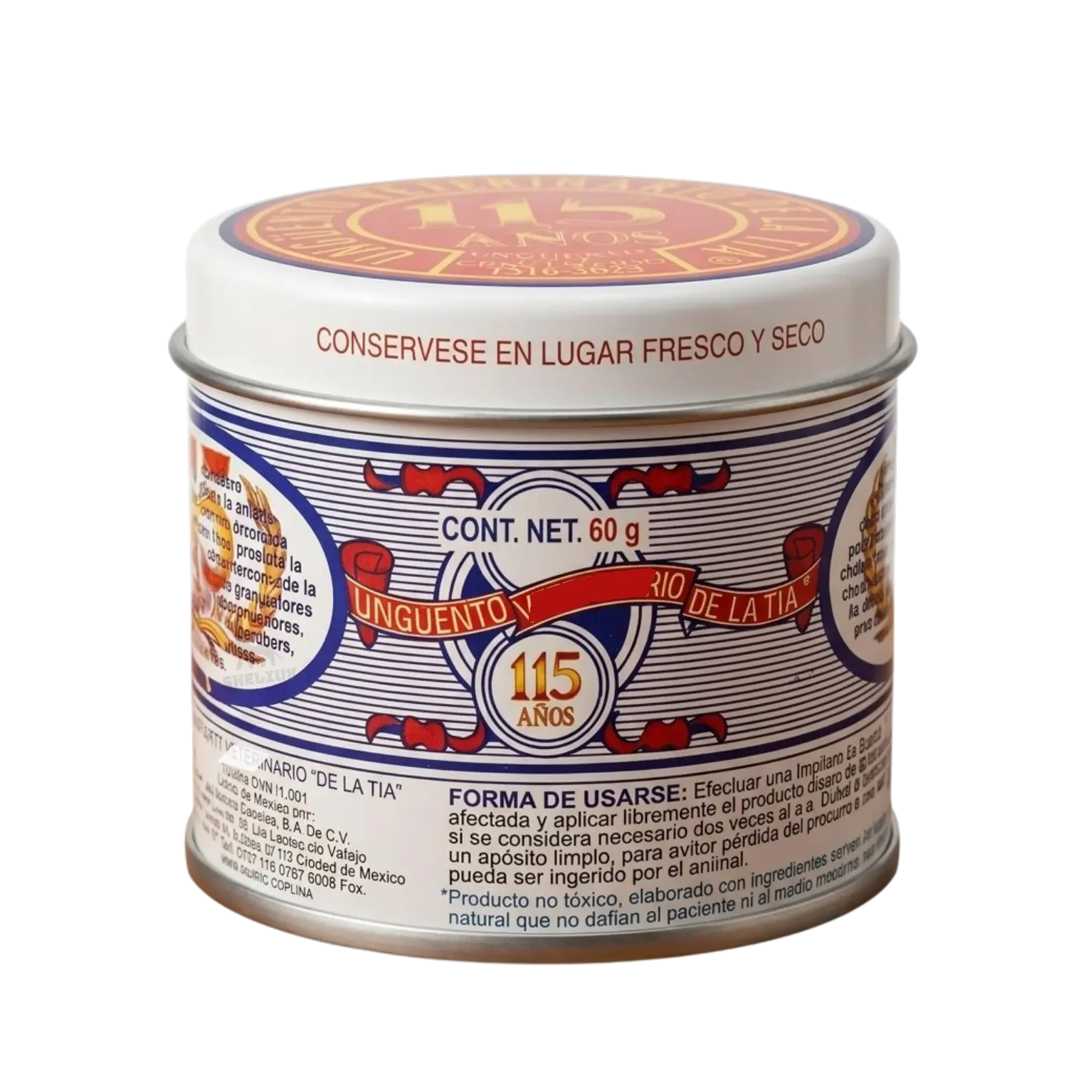 DE LA TIA - Ointment made in mexico 60g Menthol Body Massage Ointment