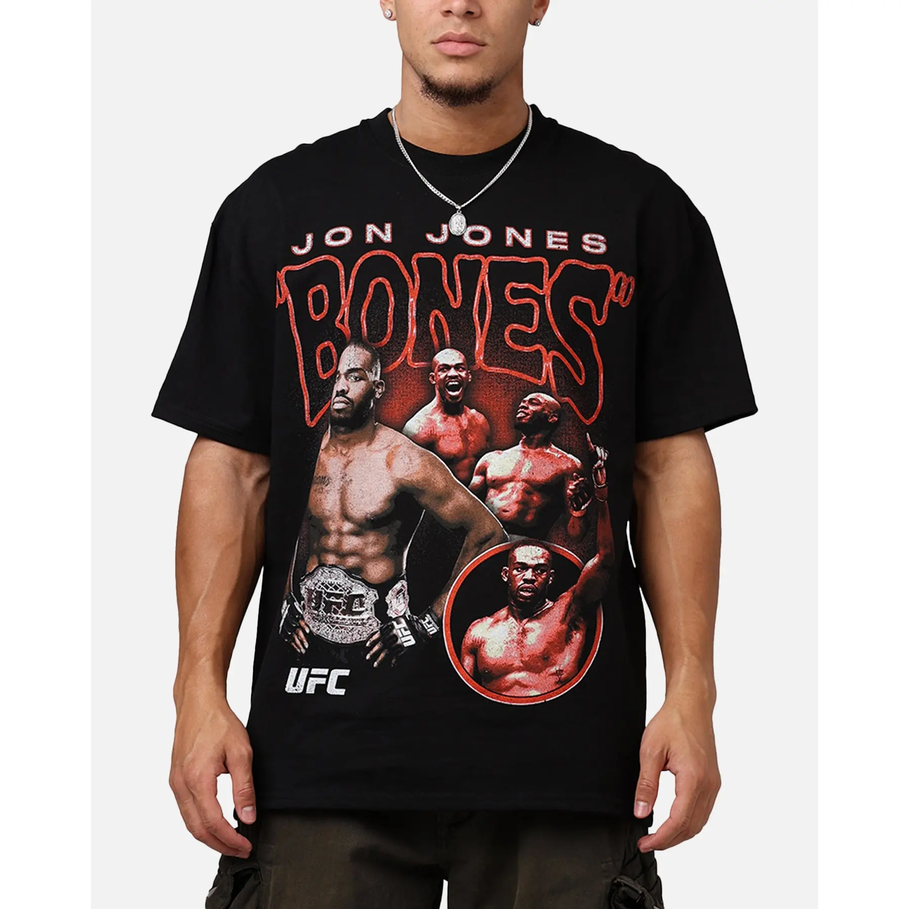 UFC by Culture Kings Jon Jones Heavy T-Shirt Black