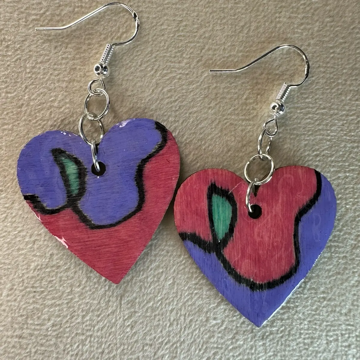 Stay Kind Be Kind Handmade Wooden Earrings