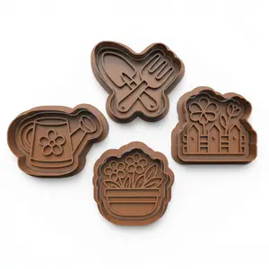 Garden Flowers cutter & stamps 2"