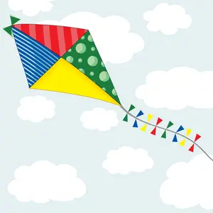 Kite Clouds Wall Stickers