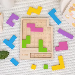 Player Club Geometric Brain Teasing Puzzle Series Interactive Fun Calendar Puzzle Wooden Handmade 3D Model Toy Creative Home Decor Stress Relief Educational Toy