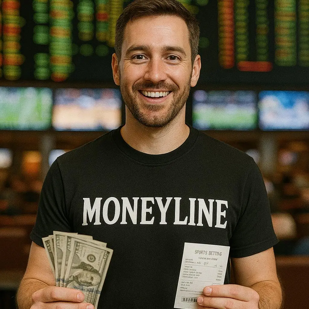 "Moneyline" T-Shirt – Funny Sports Betting Tee for Fans & Bettors