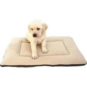 Dog Bed Crate Pad 24" L x 18" W Kennel Pad Machine Washable Entire Dog Crate Beds Double Sided Pet Mat