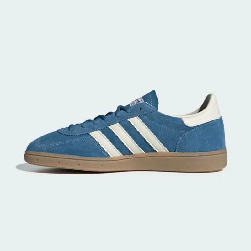 Adidas Handball Spezial Core Blue Gum Men’s Classic Athletic Sports Shoes, Daily Casual Fashion Trainers, Sneaker, Footwear, Daily Casual Wear, Striped, Core Blue Suede, Cream White Gum, Retro Flair, Vintage Athletic