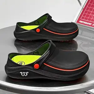 Chef shoes Mueller shoes, wide toe chef shoes, beach shoes, anti slip work shoes, oil resistant and waterproof men's shoes, kitchen specific, hotel work shoesRAIMENTRY