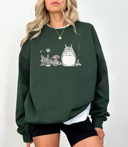 My Neighbor Totoro Sweatshirt, Ghibli Studio Sweatshirt, Ghibli Totoro Sweatshirt, Hayao Miyazaki, Anime Totoro Shirt, Howls Moving Castle Sweater, Studio Ghibli Anime Sweater