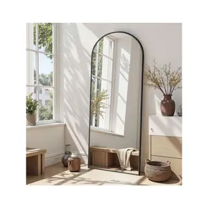 57" x 19" Arched Full Length Mirror ✨ Freestanding Floor Mirror with Stand | Bedroom, Living Room & Cloakroom Decor 🏡