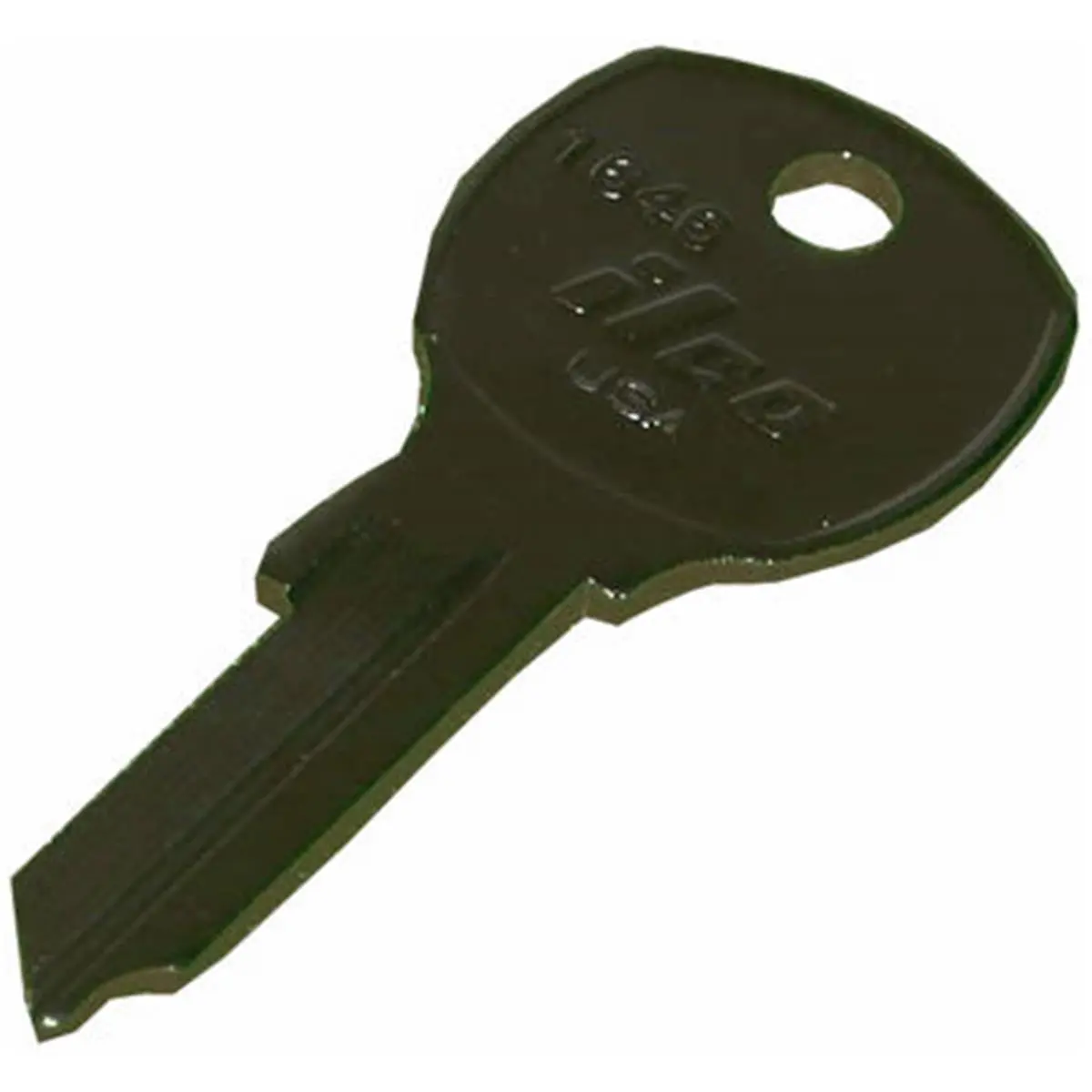 212 MAIN Kaba 1646 Nickel Plated Nickel Brass USPS Mailbox Key Blank, 0.09x0.09 in, Pack of 10