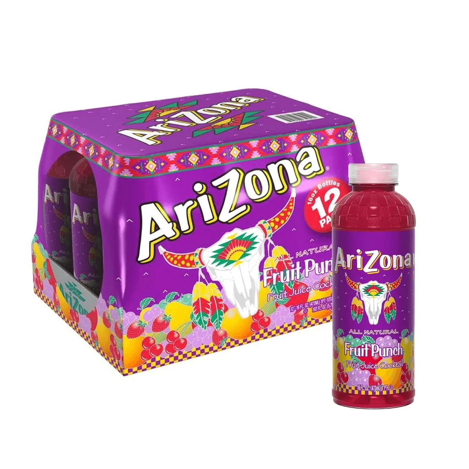 Fruit Punch / 16 Fl Oz (Pack of 12)
