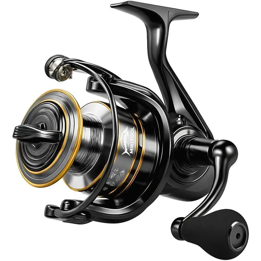 This Is a High-Efficiency Spinning Fishing Reel Featuring a Sturdy Handle, a High Gear Ratio, And a Strong Braking System, Ideal for Both Freshwater And Saltwater Fishing, Offering Smooth And Powerful High-Speed Performance