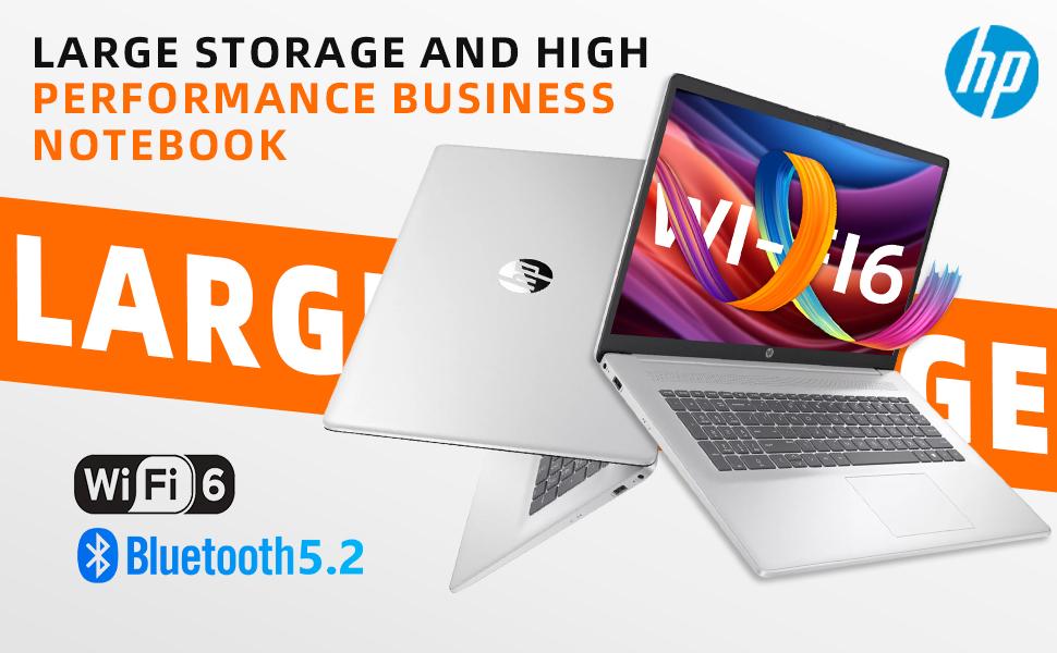 HP 17 inch Laptop Business, AMD Ryzen 5 7430U 6-Core Processor (Beats i7-11th Gen), 32GB RAM & 1TB SSD, Windows 11 Pro, AI Copilot Ready, Full Numeric KB, 17.3" FHD IPS Display