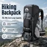 Night Cat Frameless Hiking Trekking Rucksack, 70/90L Ultra-Light (1kg) Durable Multi Compartment Backpack, 33x27x73cm Breathable Mesh Back Panel, Unisex Backpacks for Women & Adults, All Seasons Outdoor Gear
