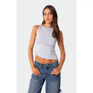Edikted Women's Tanya Asymmetric Gathered Top