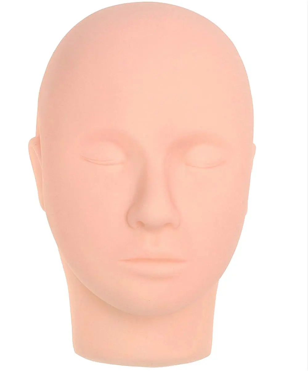 Lash Mannequin , Mannequin ,Pro  Mannequin Flat  Practice,for Make Up and Lash Extention, Mannequin Doll   ( colour -A)