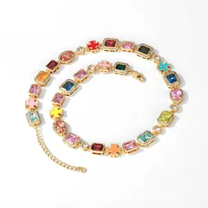 Gold Solstice Gemstone Necklace (Unisex)