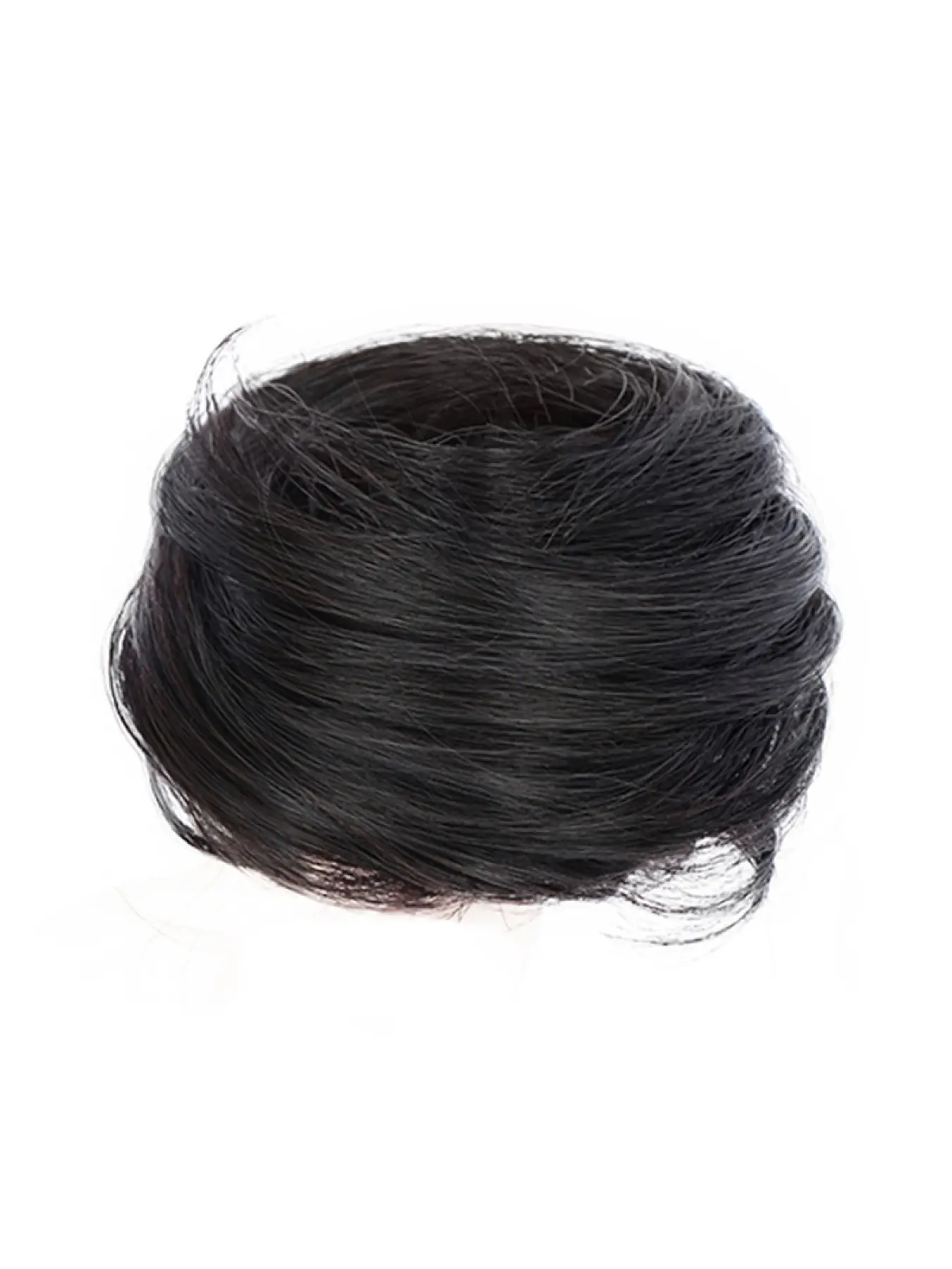 Natural Fluffy Straight Curly Bun Scrunchie Heat Resistant Heat Friendly Synthetic Fiber Hairpieces Synthetic Hairpiece Realistic Hairpieces Synthetic Soft Hair
