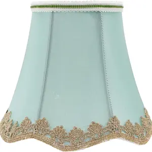 Vintage Style Fabric Lampshade, 2-Pack Clip-On Bulb Design, Ideal for Table Lamps, Wall Sconces, Bedside Lamps, Small Bulbs Under 5cm