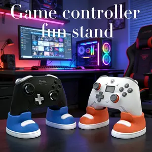 Colorful Shoe-Shaped Game Controller Stand, Compatible with Ps4 Ps5 Xbox Controllers, Perfect Gift for Players, Desktop Decoration, Holder, Gaming Accessories, Game Console Accessories