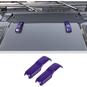 Hood Hinge Cover Trim Exterior Accessories Decoration for 2018-2025+ Jeep Wrangler JL JLU Sports Sahara Freedom Rubicon Unlimited Gladiator JT 2-Door & 4-Door 2PCS Purple