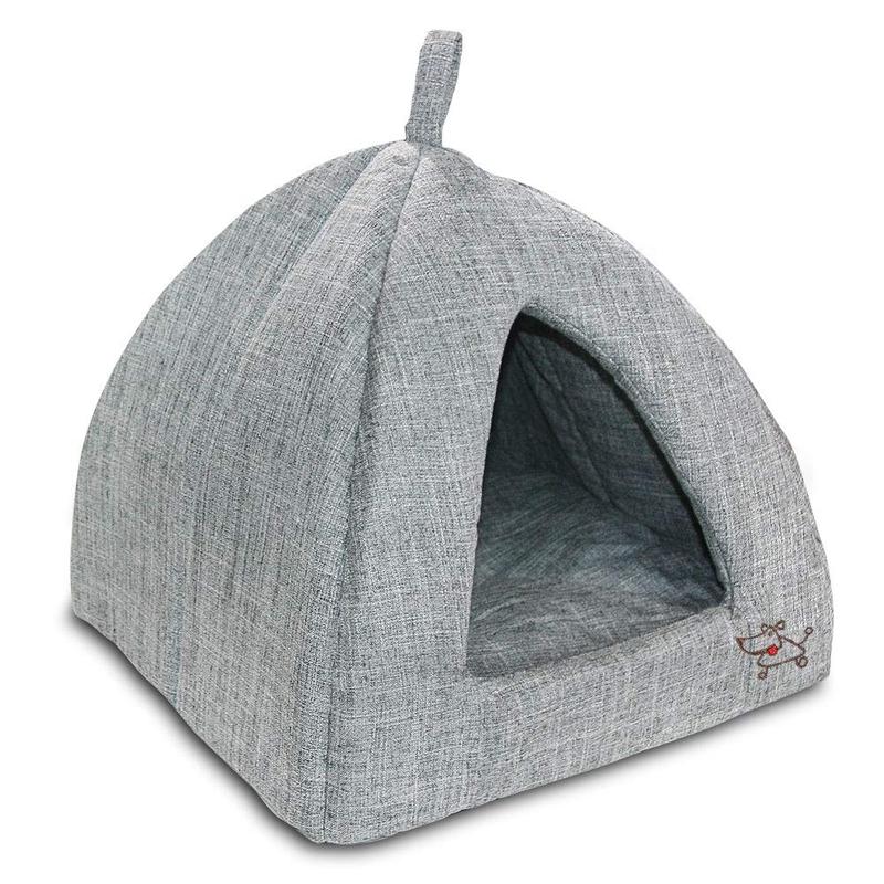 Pet Tent Bed for Cats & Small Dogs - Cozy Retreat with Super-Soft Poly-Foam & Ultra-Plush Pillow - Sturdy Design, Machine Washable, Easy Assembly - Perfect for Home Charm & Pet Comfort - Puppy