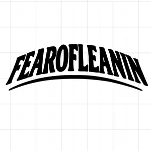 FEAROFLEANIN Truck or Car Decal - Bold Black Lettering for Vehicle Customization