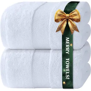 Luxury Bath Sheets Towels for Adults  35x70 Inch - 700 GSM Turkish , Highly Absorbent | Hotel Collection | 2 Pack