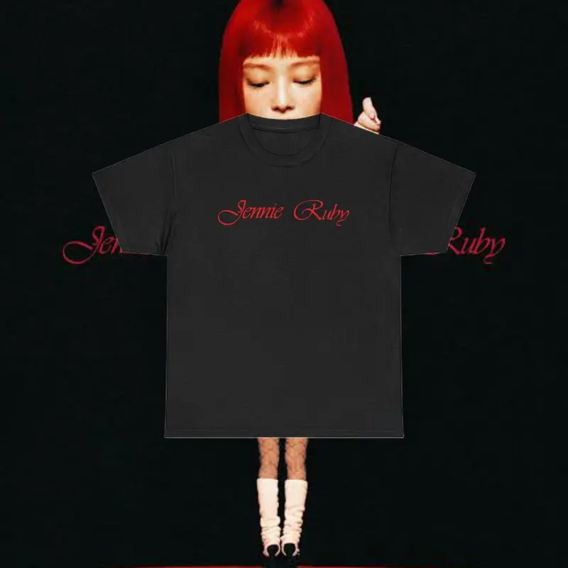 Jennie Ruby Unisex Tee, 1st Album T-Shirt, Jennie Kim Ruby Tee, K-pop Fan Shirt, JENNIE Merch, Ruby Album Tee, debut solo album ruby tee