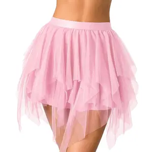 Avidlove Womens Skirt Tulle Short Layered Puffy Fairy Skirt A-Line Mesh Tutu with Lining Mini Party Costume Skirts