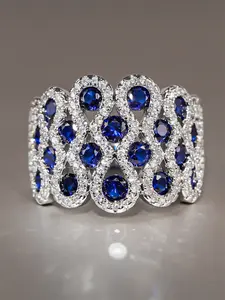 1 PC Romantic Cubic Zirconia Art Deco Engagement Ring For Women For Wedding Engagement Party Jewelry Valentine's Day Gift