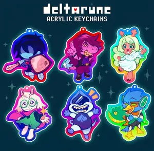Deltarune Acrylic Keychains - Undertale Kris Susie Ralsei Lancer Noelle Berdly Keychains, Cute, Durable, And Perfect For Bags, Keys, Or Gifts. Great For Daily Use Or As Thoughtful Little Gifts For Your Friends And Yourself.